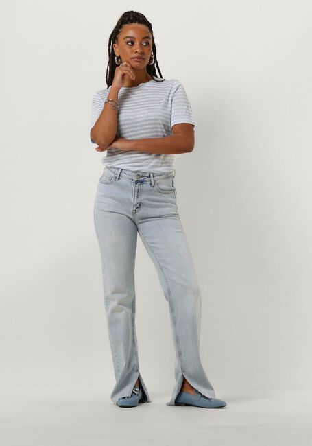 Lichtblauwe MY ESSENTIAL WARDROBE T-shirt LISAMW STRIPED TEE - large