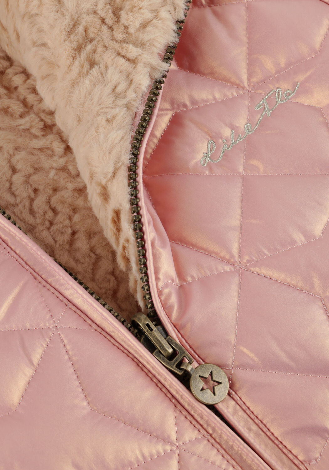 Roze LIKE FLO Gewatteerde jas AIMEE - large