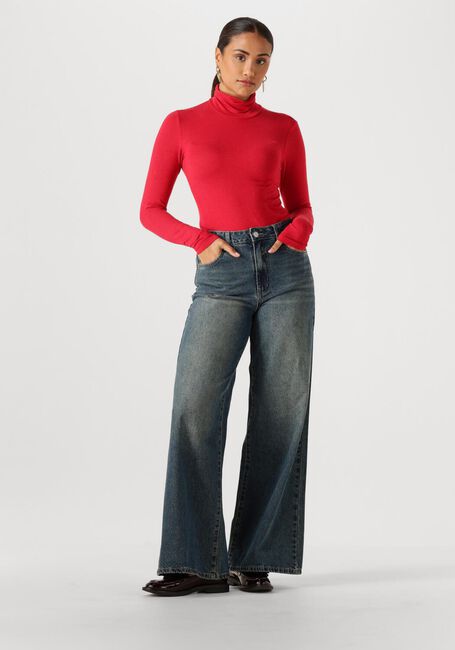 Rode Y.A.S. Trui YASWOOLA LS HIGH NECK TOP - large