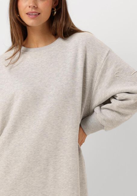 ALIX THE LABEL Robe midi LADIES KNITTED MIDI SWEAT DRESS en gris - large