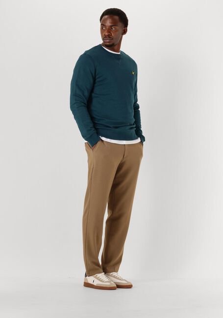 Blauwe LYLE & SCOTT Sweater CREW NECK SWEATSHIRT - large