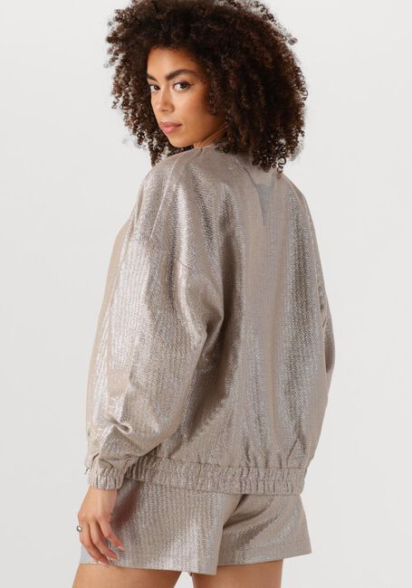 ALIX THE LABEL Jack LADIES WOVEN FOIL JACKET en argent - large