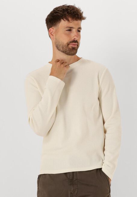 ANERKJENDT AKKIKKI L/S WAFFLE TEE Polos & T-Shirts Écru - large