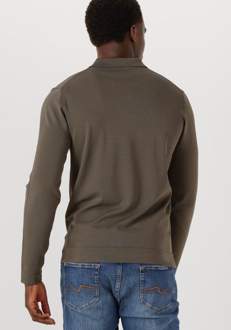 GENTI Pull POLO LS en vert - large