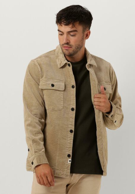 Beige ANERKJENDT Overshirt AKOSCAR HEAVY CORD OVERSHIRT - large