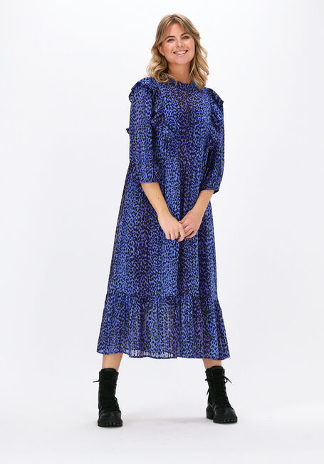 Kobalt LOLLY'S LAUNDRY Midi jurk CANA DRESS - large
