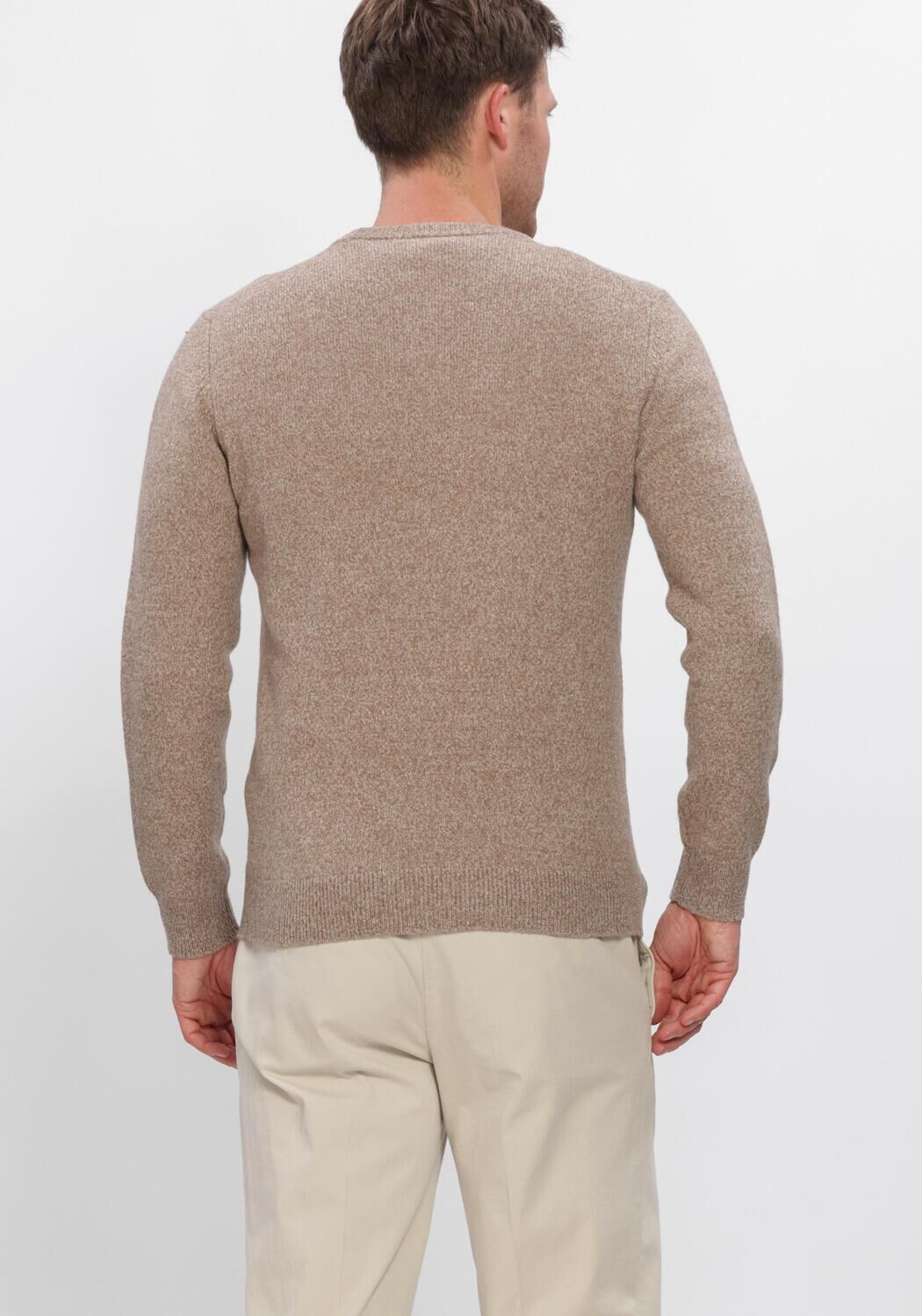 Beige PROFUOMO Trui PULLOVER CREW NECK - large