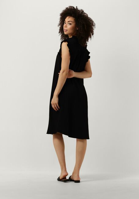 Zwarte CO'COUTURE Mini jurk SUEDA FRILL DRESS - large