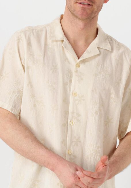 FORÉT Chemise décontracté PEER FLOWER JACQUARD SS SHIRT en beige - large