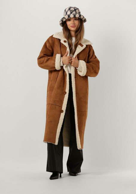 STAND STUDIO Manteau en fausse fourrure KENCA COAT Blanc - large