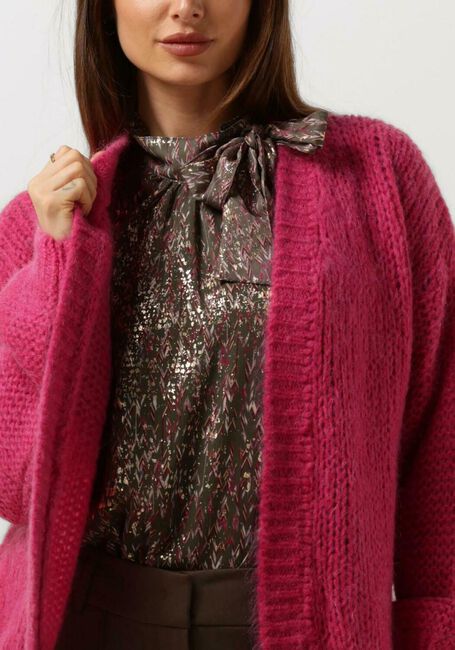 SUMMUM Gilet OVERSIZED CARDIGAN MOHAIR BLEND KNIT en rose - large