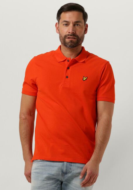 LYLE & SCOTT Polo PLAIN POLO SHIRT en orange - large