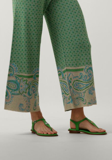 MICHAEL KORS Sandales plates MALLORY THONG en vert - large
