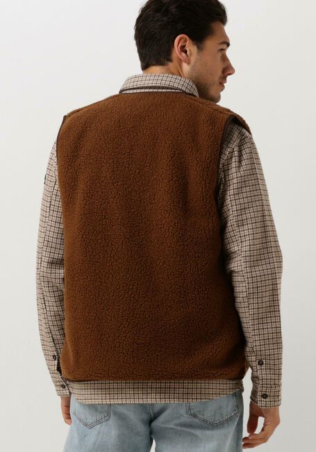 FORÉT Veste sans manches AURA SHERPA FLEECE VEST en marron - large