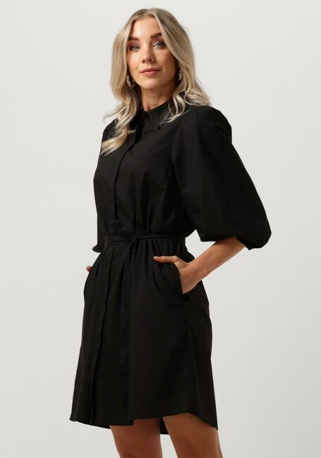 Zwarte MSCH COPENHAGEN Mini jurk MSCHCEDRICA ABIELLA 3/4 SHIRT DRESS - large