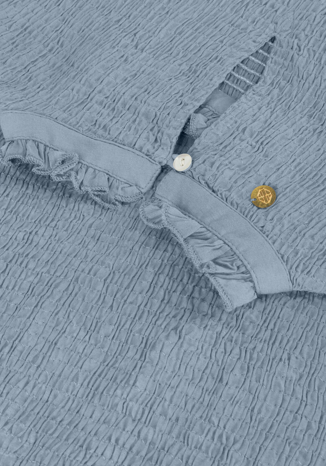 ANTIK BATIK Haut ANGELIE SMOCK BLOUSE Bleu clair - large