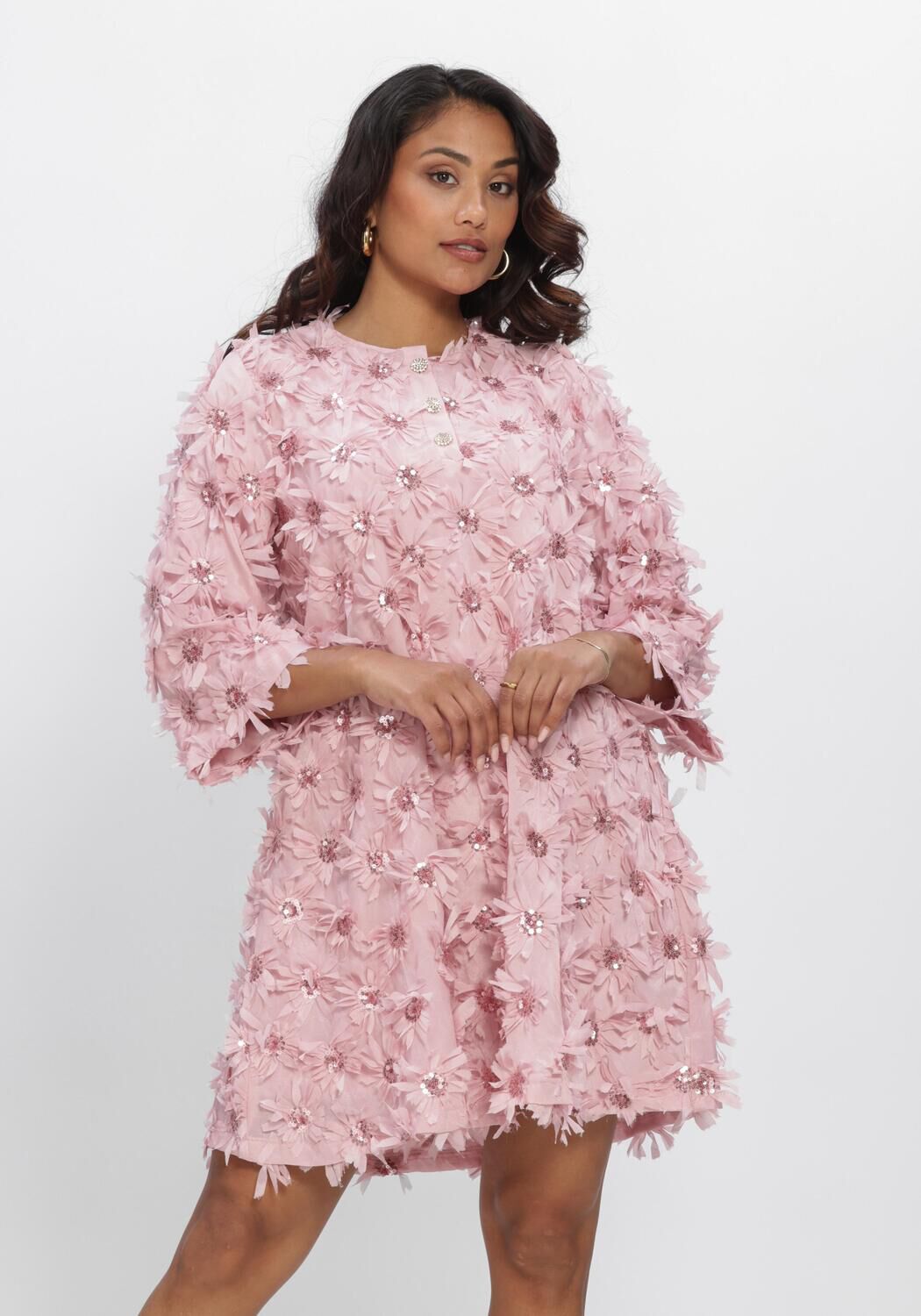 Y.A.S. YASABELONE 3/4 DRESS Robes en rose - large