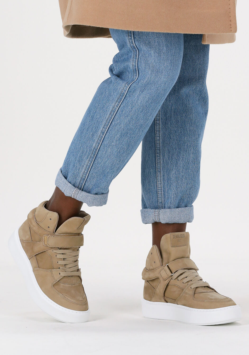 DEABUSED Baskets montantes 7724 en taupe - large
