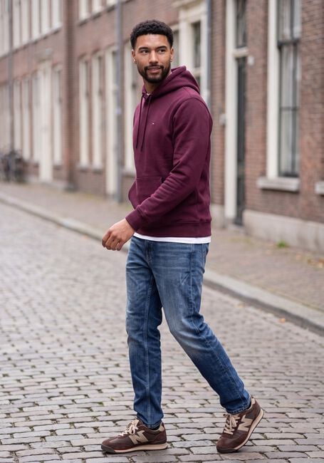 Bordeaux TOMMY JEANS Sweater TJM REG S FLAG HOODIE EXT - large