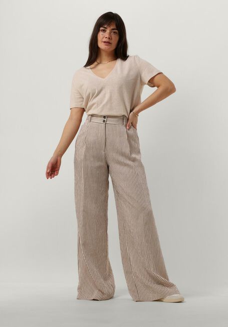 ACCESS Haut SHORT-SLEEVE V BLOUSE Sable - large