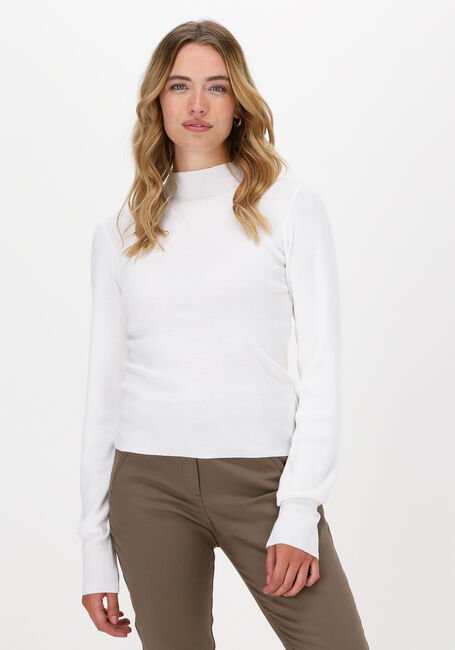 Witte NA-KD Tops & T-shirts HIGH NECK KNITTED POLO - large