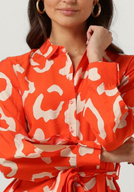 OBJECT Robe midi JACIRA TILDA L/S SHIRT DRESS Corail - large
