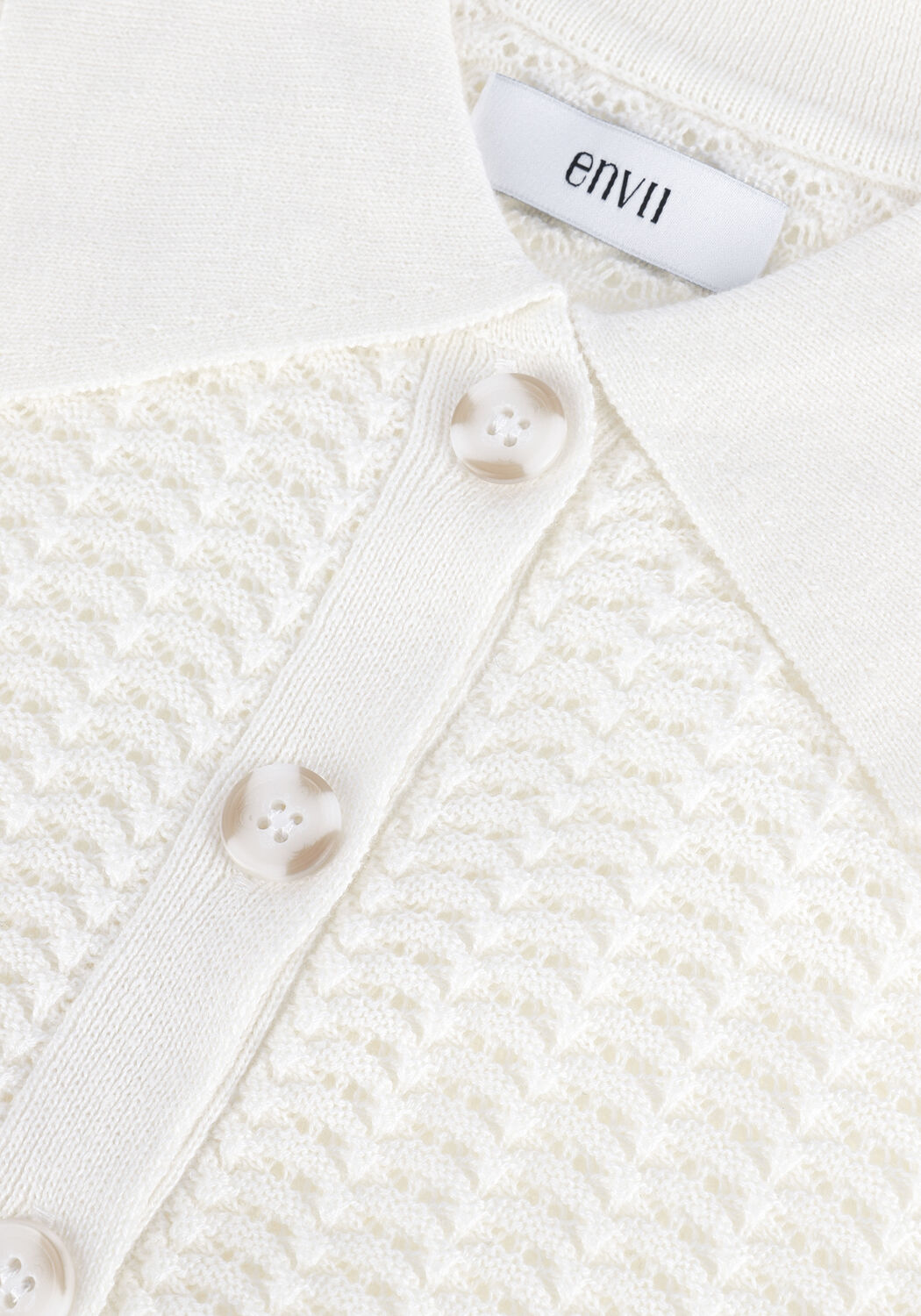 ENVII Pull ENSHARON LS KNIT 6888 Blanc - large