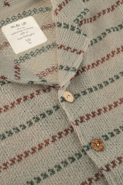 Multi PLAY UP Polo STRIPED JERSEY SHIRT - large