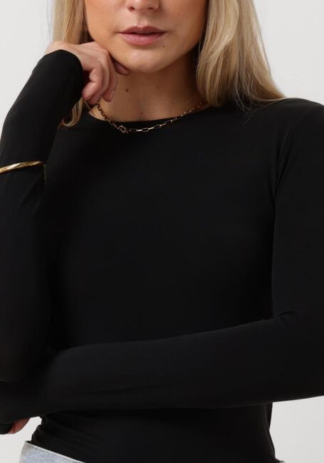 CALVIN KLEIN MODAL DETAIL LS TOP Hauts & T-shirts en noir - large
