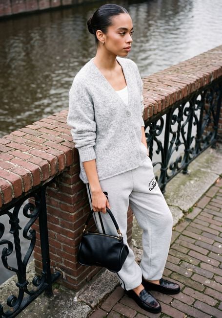 Grijze PENN & INK Trui CARDIGAN - large