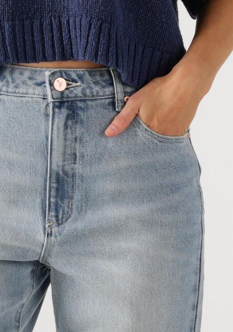 Lichtblauwe ABRAND JEANS Slim fit jeans HIGH  STRAIGHT TALL GIA - large