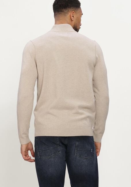 BUTCHER OF BLUE Pull CLIFDEN HALFZIP en beige - large