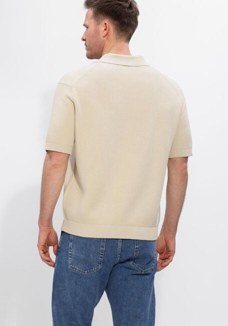 Beige SELECTED MEN Polo SLHDANE SS KNIT RELAXED POLO NOOS - large
