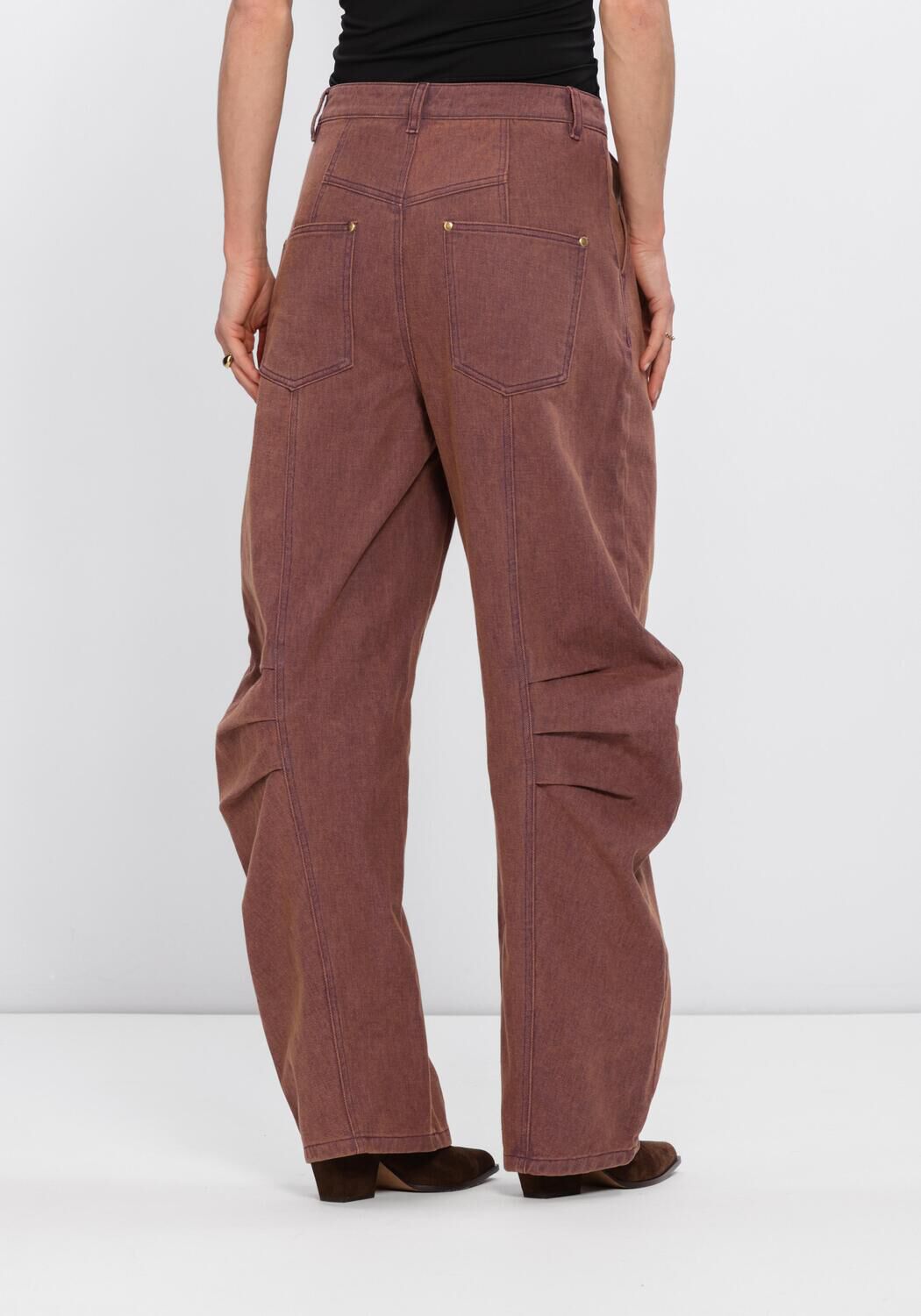 STUDIO AMAYA Pantalon large RIFT PANTS en violet - large