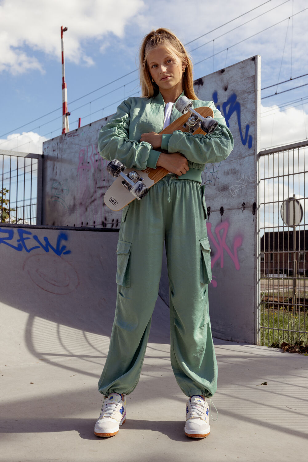 AI&KO Pantalon cargo ORION CO 512 G en vert - large