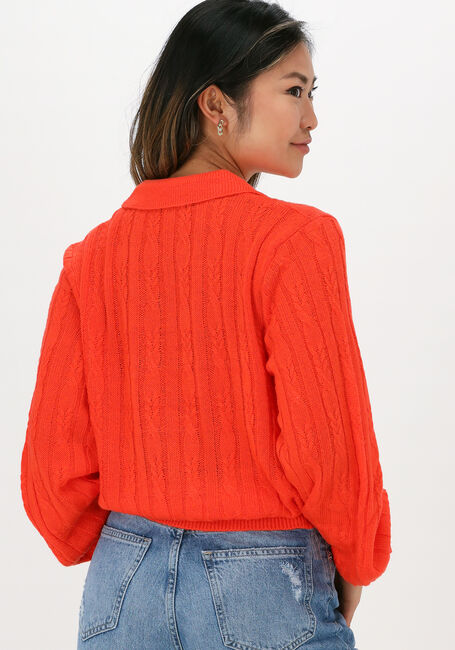 YDENCE Gilet KNITTED TOP COLETTE en orange - large