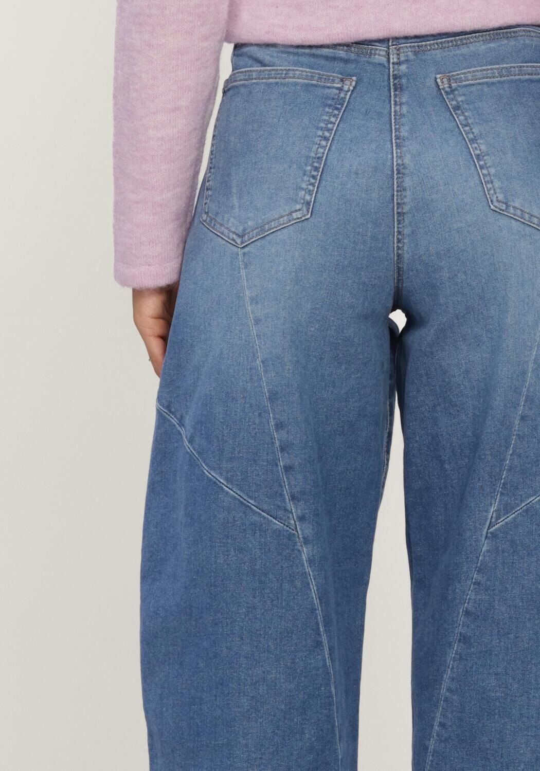 Blauwe MAC Wide jeans 0333L AUTH. COMFORT VINTAGE DENIM DAKOTA SEAM BARREL FIT - large