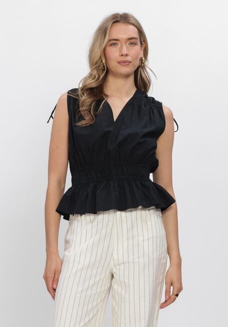 SECOND FEMALE CARPI TOP Hauts & T-shirts en noir - large