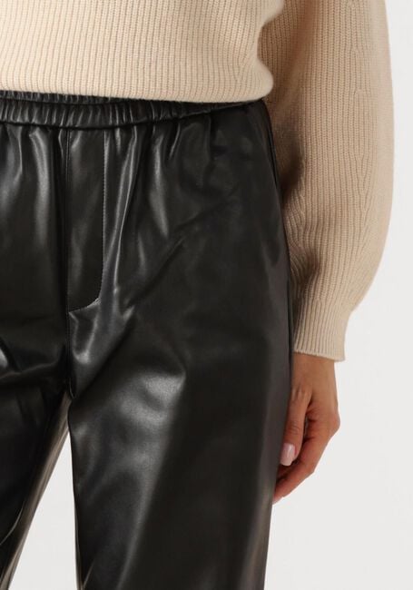 Zwarte DANTE6 Pantalon LONDON FAUX LEATHER CHINO - large