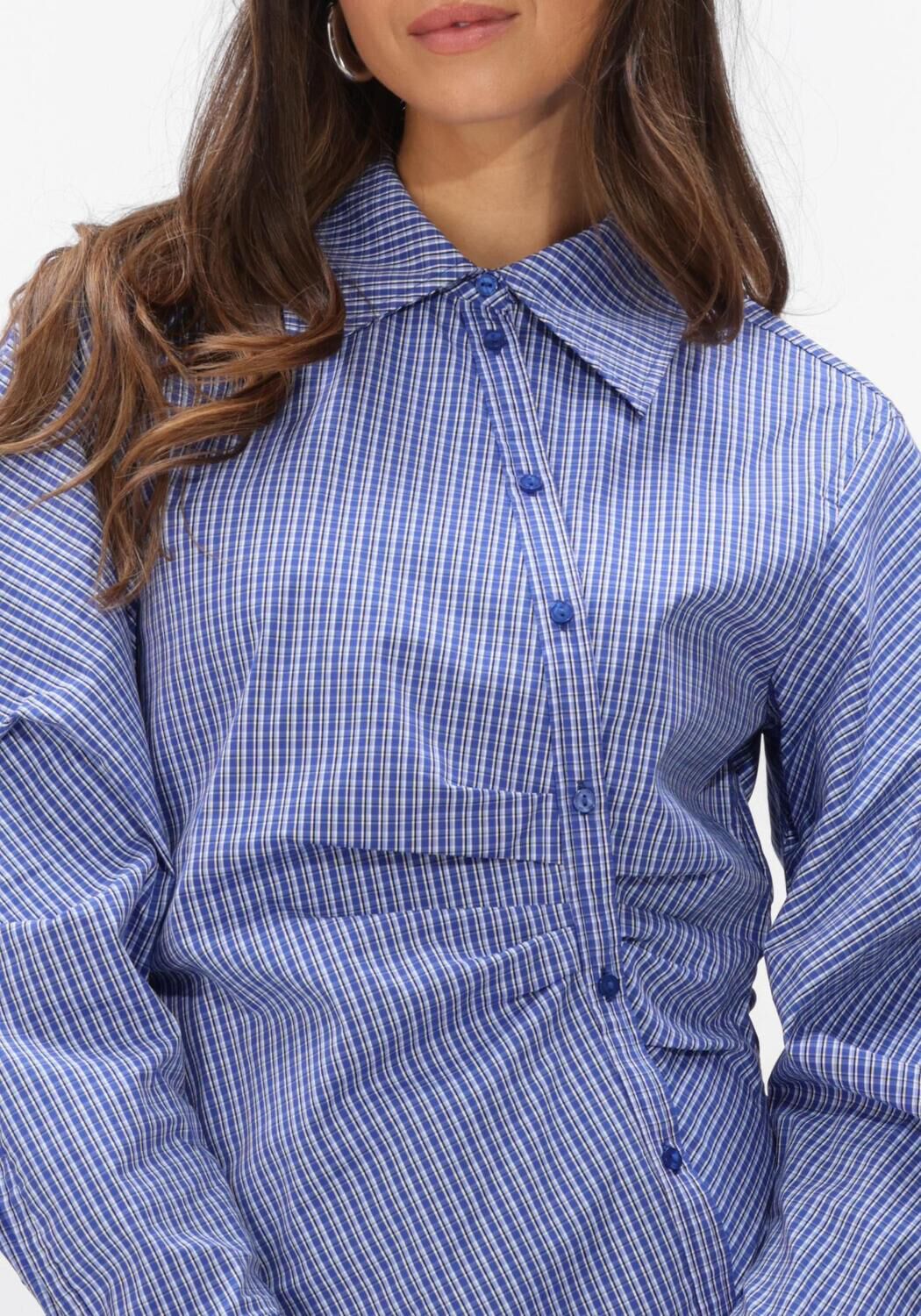 CO'COUTURE Haut ANIZA ASYM SHIRT en bleu - large