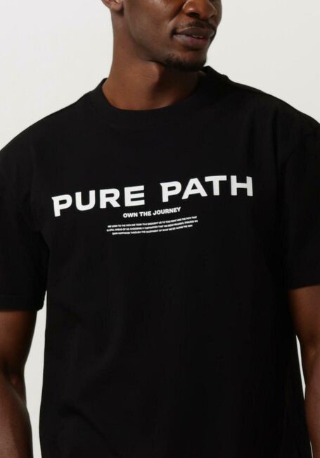 PURE PATH T-shirt TSHIRT WITH FRONT PRINT en noir - large