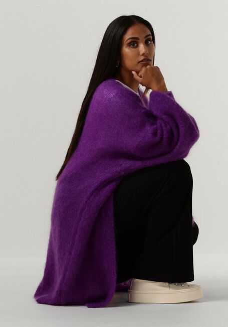 AMERICAN DREAMS Gilet LEE MIDI CARDIGAN en violet - large