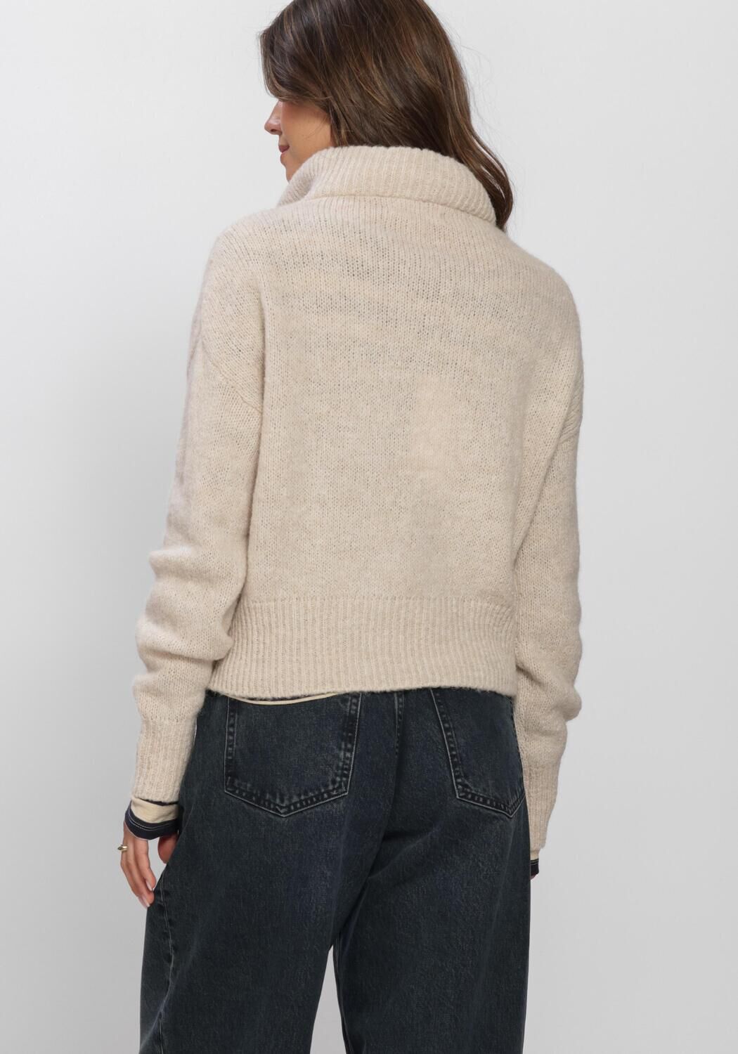 BY-BAR Pull BOXY BEAU PULLOVER en beige - large