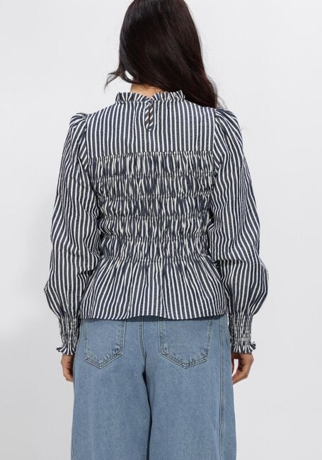 NEO NOIR POSSA BIG STRIPE BLOUSE Blouses Bleu fonc&eacute; - large