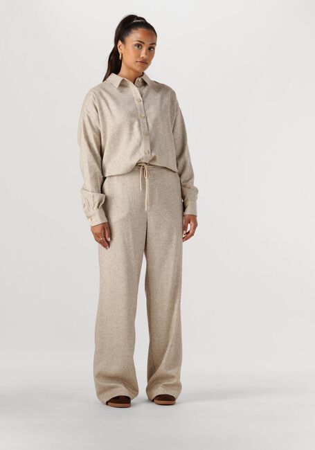 Beige NUKUS Joggingbroek VERA PANTS STRASS - large