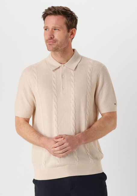 Beige TOMMY HILFIGER Polo DC CABLE POLO - large