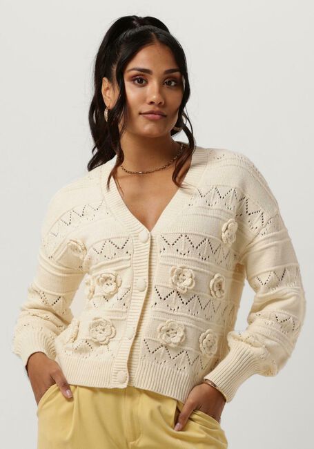 Y.A.S. Gilet YASPINA LS KNIT CARDIGAN S. en beige - large