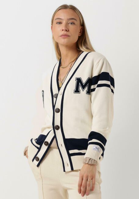MERCER AMSTERDAM Gilet THE MERCER MONOGRAM CARDIGAN Écru - large