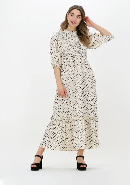 CO'COUTURE Robe midi DOT SMOCK DRESS Écru - large