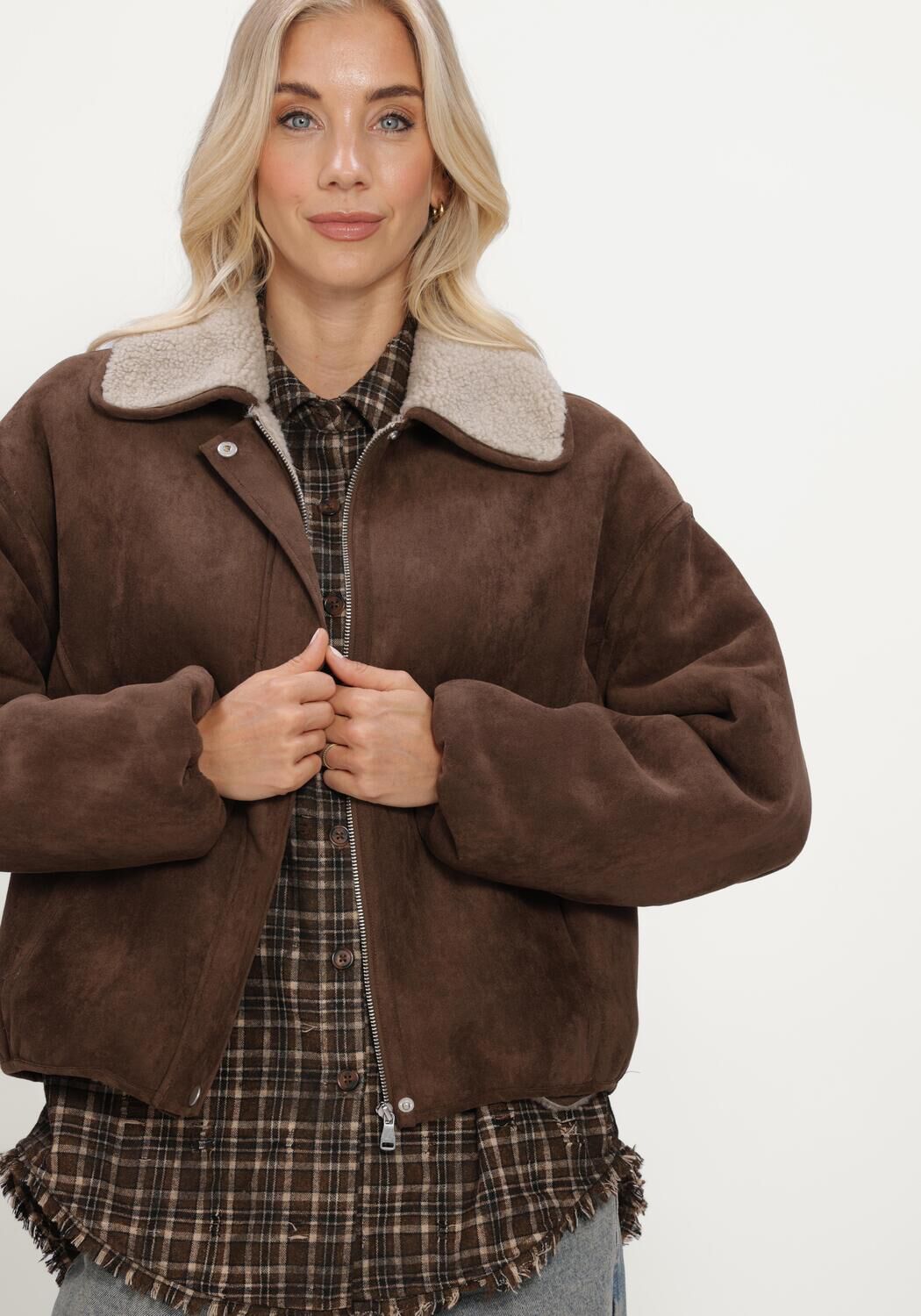 CIRCLE OF TRUST Jack DAPHNE JACKET en marron - large
